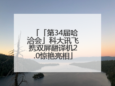 「第34届哈洽会」科大讯飞携双屏翻译机2.0惊艳亮相