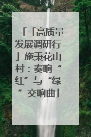 「高质量发展调研行」施秉花山村：奏响“红”与“绿”交响曲