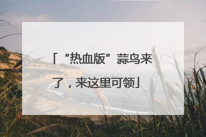 “热血版”蒜鸟来了，来这里可领