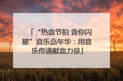 “热血节拍 音你闪耀”音乐嘉年华：用音乐传递献血力量