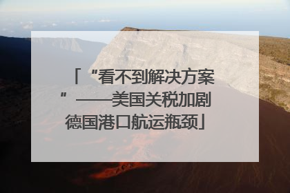 “看不到解决方案”——美国关税加剧德国港口航运瓶颈