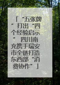 “五张牌”打出“四个经验启示” 四川南充携手瑞安市全链打造东西部“消费协作”