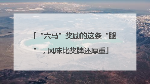 “六马”奖励的这条“腿”，风味比奖牌还厚重