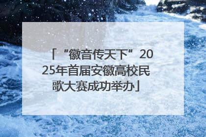 “徽音传天下”2025年首届安徽高校民歌大赛成功举办