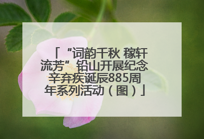 “词韵千秋 稼轩流芳”铅山开展纪念辛弃疾诞辰885周年系列活动（图）