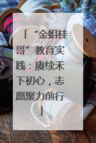 “金姐桂哥”教育实践：赓续禾下初心，志愿聚力前行