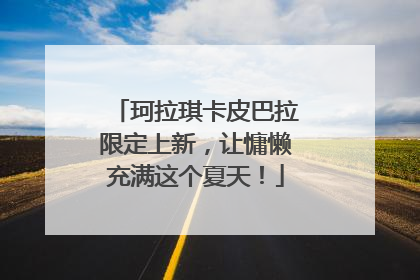 珂拉琪卡皮巴拉限定上新，让慵懒充满这个夏天！