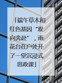 端午草木和红色基因“双向奔赴”，雨花台在户外开了一堂沉浸式思政课