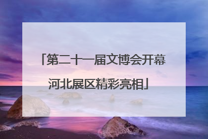第二十一届文博会开幕 河北展区精彩亮相