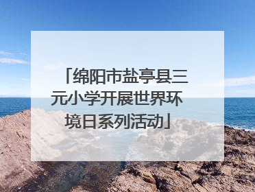 绵阳市盐亭县三元小学开展世界环境日系列活动
