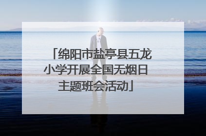 绵阳市盐亭县五龙小学开展全国无烟日主题班会活动