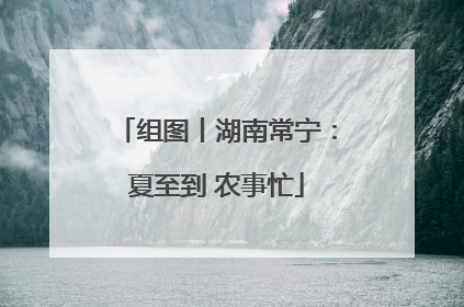 组图丨湖南常宁：夏至到 农事忙
