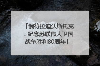 俄符拉迪沃斯托克：纪念苏联伟大卫国战争胜利80周年