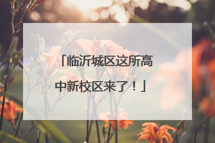 临沂城区这所高中新校区来了！