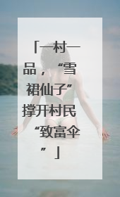一村一品，“雪裙仙子”撑开村民“致富伞”