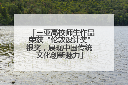 三亚高校师生作品荣获“伦敦设计奖”银奖，展现中国传统文化创新魅力