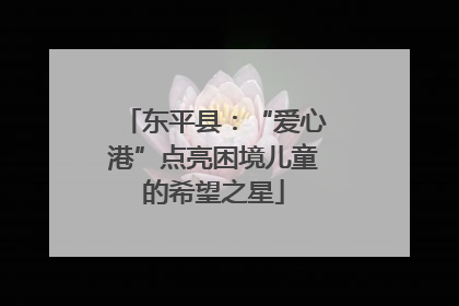 东平县：“爱心港”点亮困境儿童的希望之星