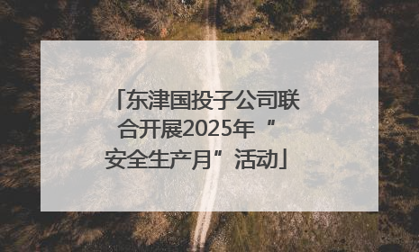 东津国投子公司联合开展2025年“安全生产月”活动