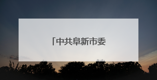 中共阜新市委组织部公告