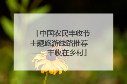 中国农民丰收节主题旅游线路推荐——丰收在乡村