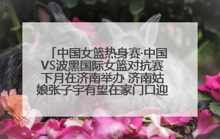 中国女篮热身赛·中国VS波黑国际女篮对抗赛下月在济南举办 济南姑娘张子宇有望在家门口迎来国家队首秀