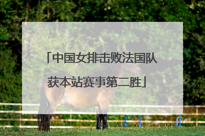 中国女排击败法国队 获本站赛事第二胜