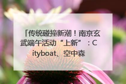 传统碰撞新潮！南京玄武端午活动“上新”：Cityboat、空中森林、骑行市集引热潮