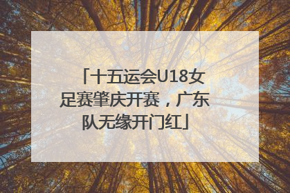 十五运会U18女足赛肇庆开赛，广东队无缘开门红