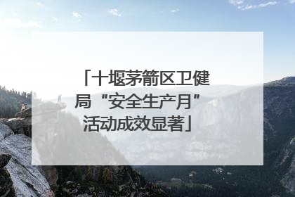 十堰茅箭区卫健局“安全生产月”活动成效显著