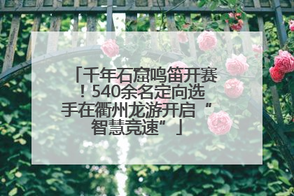 千年石窟鸣笛开赛！540余名定向选手在衢州龙游开启“智慧竞速”