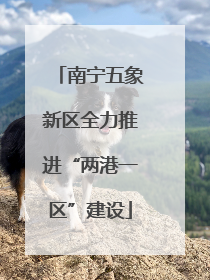 南宁五象新区全力推进“两港一区”建设