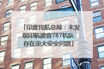 印度民航总局：未发现印航波音787机队存在重大安全问题