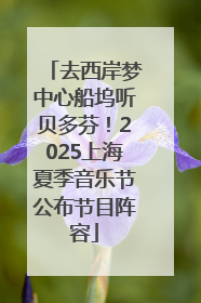 去西岸梦中心船坞听贝多芬！2025上海夏季音乐节公布节目阵容