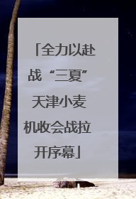 全力以赴战“三夏” 天津小麦机收会战拉开序幕