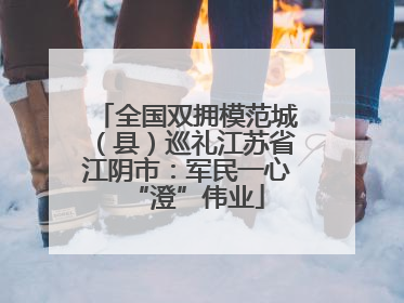 全国双拥模范城（县）巡礼江苏省江阴市：军民一心“澄”伟业