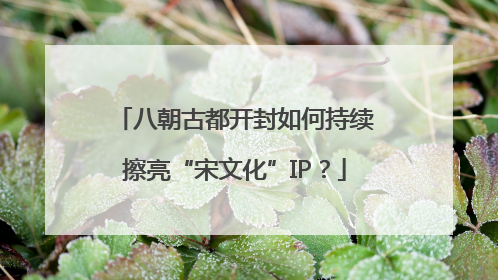 八朝古都开封如何持续擦亮“宋文化”IP？