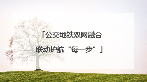 公交地铁双网融合 联动护航“每一步”