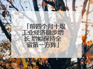 前四个月十堰工业经济稳步增长 增幅保持全省第一方阵