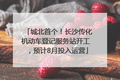 城北首个！长沙传化机动车登记服务站开工，预计8月投入运营