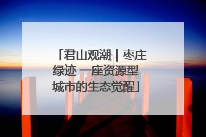 君山观潮｜枣庄绿迹 一座资源型城市的生态觉醒