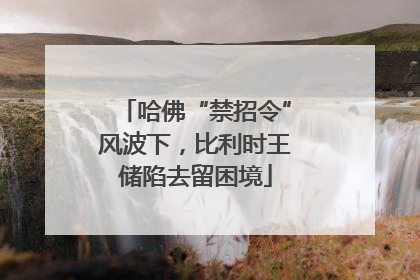 哈佛“禁招令”风波下，比利时王储陷去留困境
