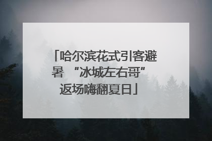 哈尔滨花式引客避暑 “冰城左右哥”返场嗨翻夏日