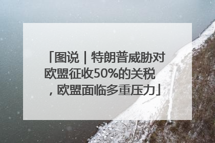 图说｜特朗普威胁对欧盟征收50%的关税，欧盟面临多重压力