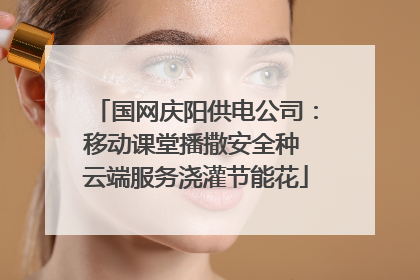 国网庆阳供电公司：移动课堂播撒安全种 云端服务浇灌节能花