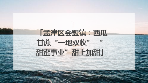 孟津区会盟镇：西瓜甘蔗“一地双收” “甜蜜事业”甜上加甜
