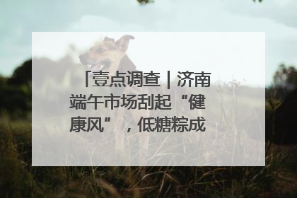 壹点调查｜济南端午市场刮起“健康风”，低糖粽成消费者“新宠”