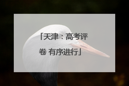 天津：高考评卷 有序进行