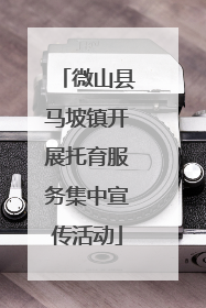 微山县马坡镇开展托育服务集中宣传活动