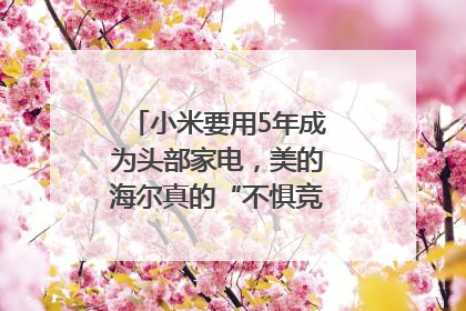 小米要用5年成为头部家电，美的海尔真的“不惧竞争”？｜热财经