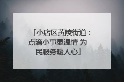 小店区黄陵街道：点滴小事显温情 为民服务暖人心
